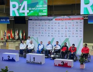 Podio Chateauroux 2022 World Shooting Para Sport World Cup